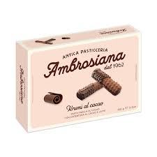AMBROSIANA KRUMI PASTA FROLLA CON COPERTURA CACAO GR. 150