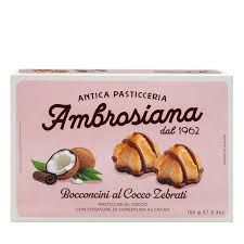 AMBROSIANA BOCCONCINO AL COCCO CON STRIATURE DI CIOCCOLATO GR. 150