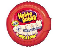 HUBBA BUBBA MEGA LANG STRAWBERRY GR. 56