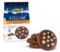 CRICH BISCOTTI STELLINE CON CACAO E NOCCIOLE GR. 300