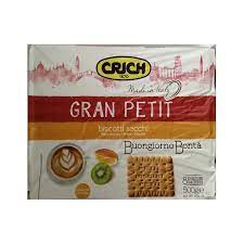 CRICH BISCOTTI GRAN PETIT GR. 500 IN 8 PORZIONI