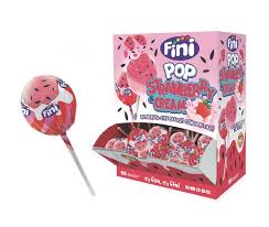 FINI POP STRAWBERRY & CREAM CON PEPITAS