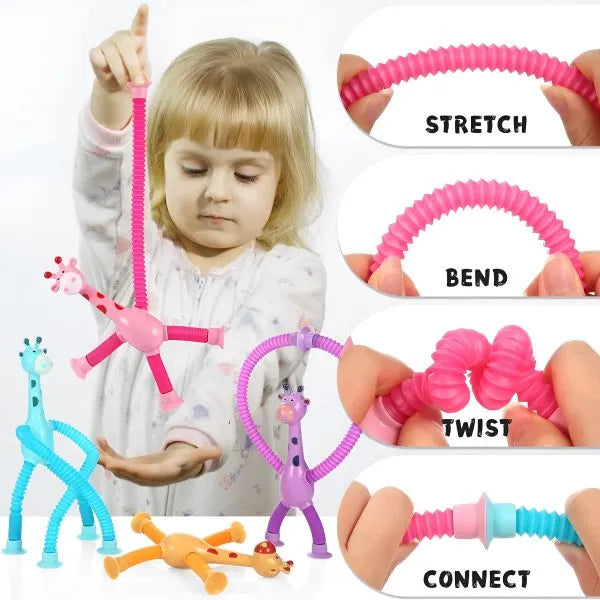 JOYGUM RAFFA GIRAFFA CON LUCI ESTENSIBILE E CARAMELLE