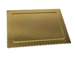 GRAZIANO SOTTOTORTA RETTANGOLARE SMERLATO ORO CM. 40X50 SP.MM. 3,5 CONFEZIONATO