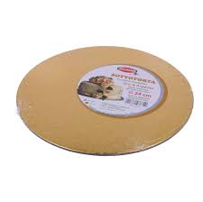 GRAZIANO SOTTOTORTA ROTONDO ALA ORO SMERLATO DIAM. CM. 32 SP. MM. 3,5 CONFEZIONATO