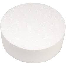 BASE POLISTIROLO ROTONDA DIAM. 20 X 7,5 CM