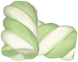 BULGARI MARSHMALLOW ESTRUSO TRECCIA BIANCO VERDE KG. 1