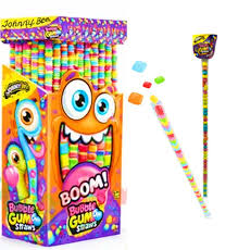 JOHNNYBEE BOOM BUBBLE GUM STRAWS