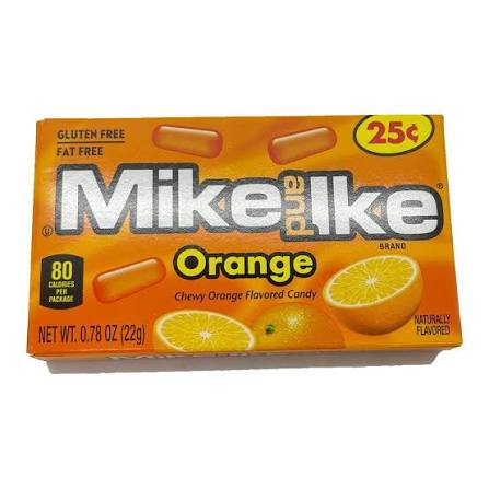 MIKE & IKE SOUR ORANGE GR. 22 SENZA GLUTINE E GRASSI AGGIUNTI