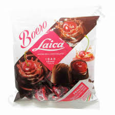 LAICA SCATOLA PRALINE EXTRA FONDENTE RIPIENO CILIEGIA E LIQUORE GR. 100