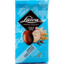 LAICA OVETTI CIOCCOLATO AL LATTE RIPIENO CREMA LATTE E CEREALI GR. 120