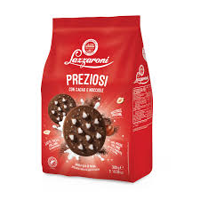 LAZZARONI BISCOTTI PREZIOSI CON CACAO E NOCCIOLE GR. 300