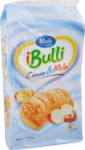 MIDI BULLI CREMA & MELA PZ. 6 GR.300 LIEVITAZIONE NATURALE