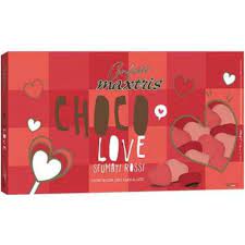 MAXTRIS CHOCO LOVE SFUMATI ROSSI CIOCCOLATO AL LATTE GR. 500
