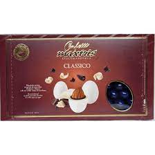 MAXTRIS CIOCOMANDORLA BLU RICOPERTA CIOCCOLATO FONDENTE E BIANCO KG. 1