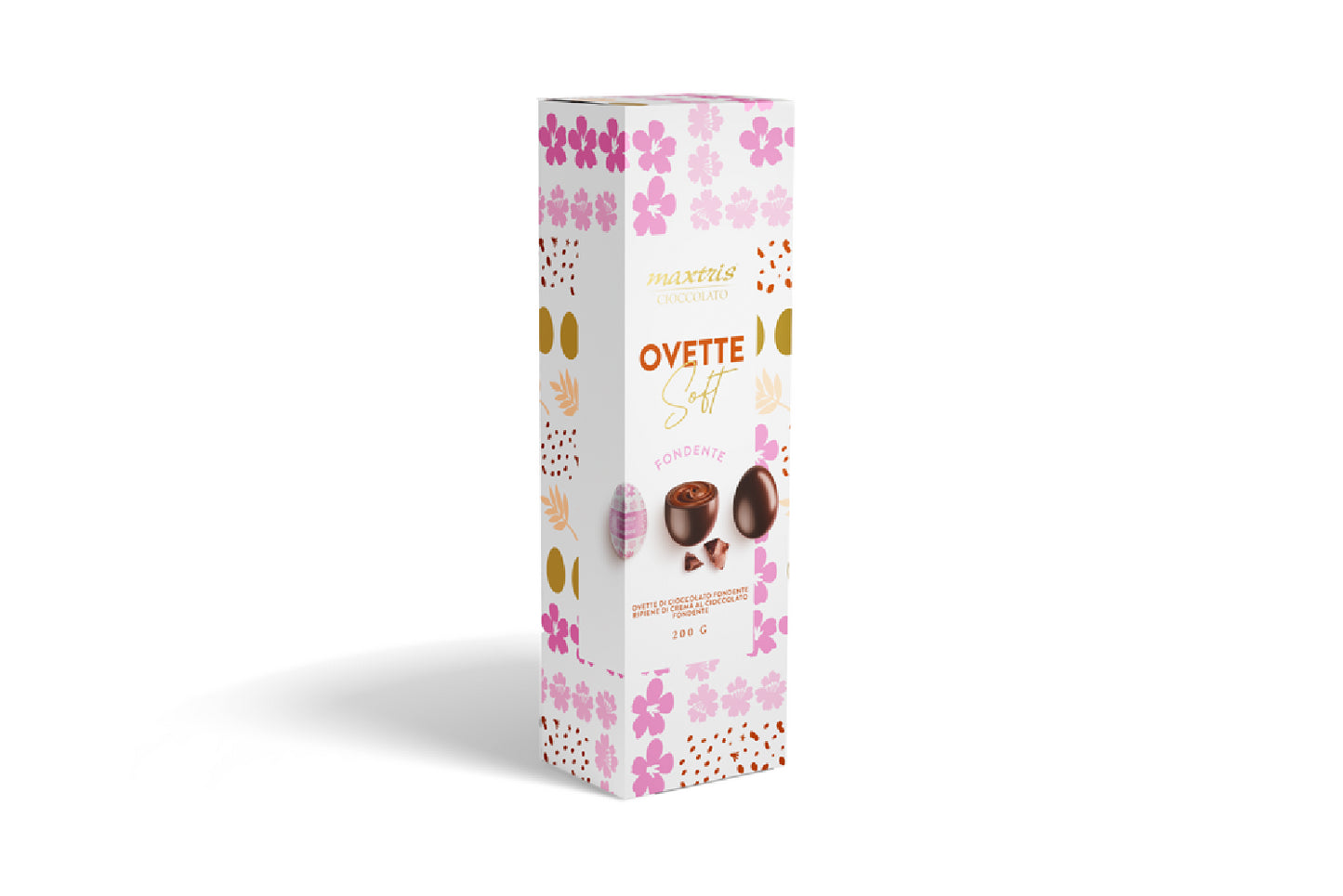 MAXTRIS SCATOLA OVETTE SOFT CIOCCOLATO FONDENTE GR. 200