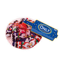 ONLY BABBO NATALE CON PALLINE NATALE CIOCCOLATA AL LATTE GR. 100