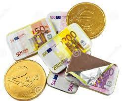 ONLY RETINA MONETE E BANCONOTE DI CIOCCOLATA GR. 100