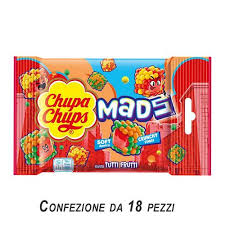 PERFETTI CHUPA CHUPS MADS SOFT CRUNCHY GUSTO TUTTI FRUTTI GR. 45