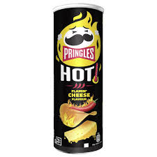 PRINGLES HOT FLAMING CHEESE FLAVOUR GR. 160