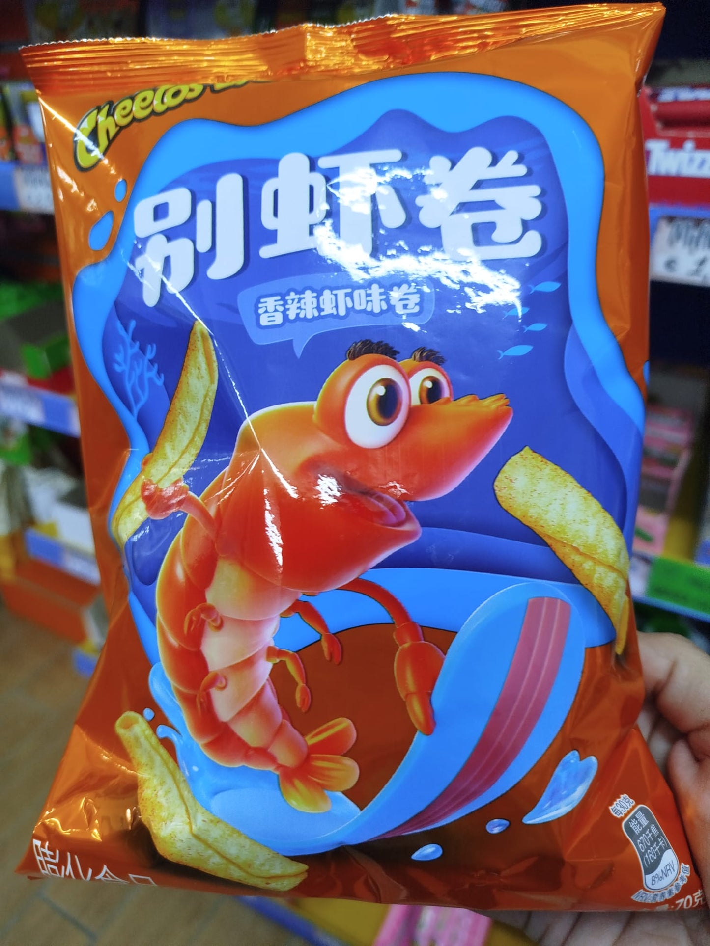 CHEETOS RICCIOLI DI GAMBERETTI VERSIONE ASIATICA GR. 70