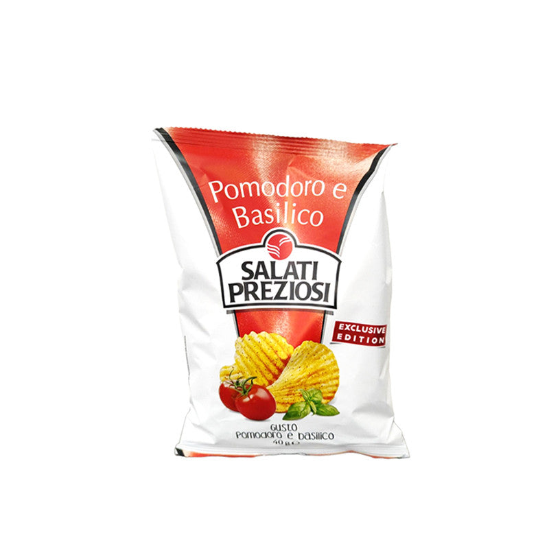 SALATI PREZIOSI PATATINE POMODORO E BASILICO GR.110 SENZA GLUTINE