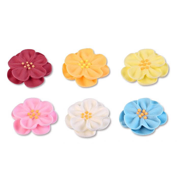 MODECOR ROSA SELVATICA ZUCCHERO ASSORTITE DIAM. CM. 3,8 (10161A)