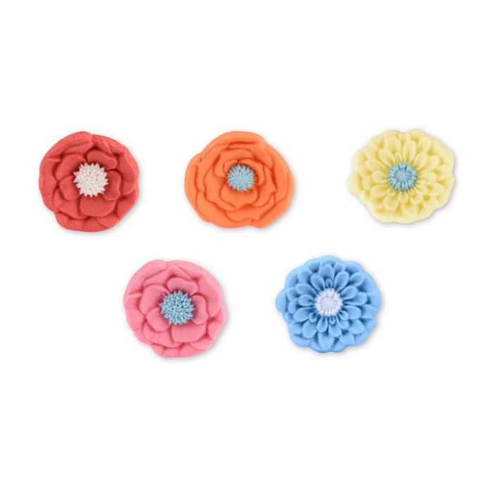 MODECOR FIORI FANTASIA A RILIEVO ZUCCHERO ASSORTITI (11092)