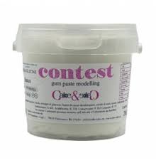 CAKE DESIGN PASTA DI ZUCCHERO BIANCA CONTEST SENZA GLUTINE GR. 800