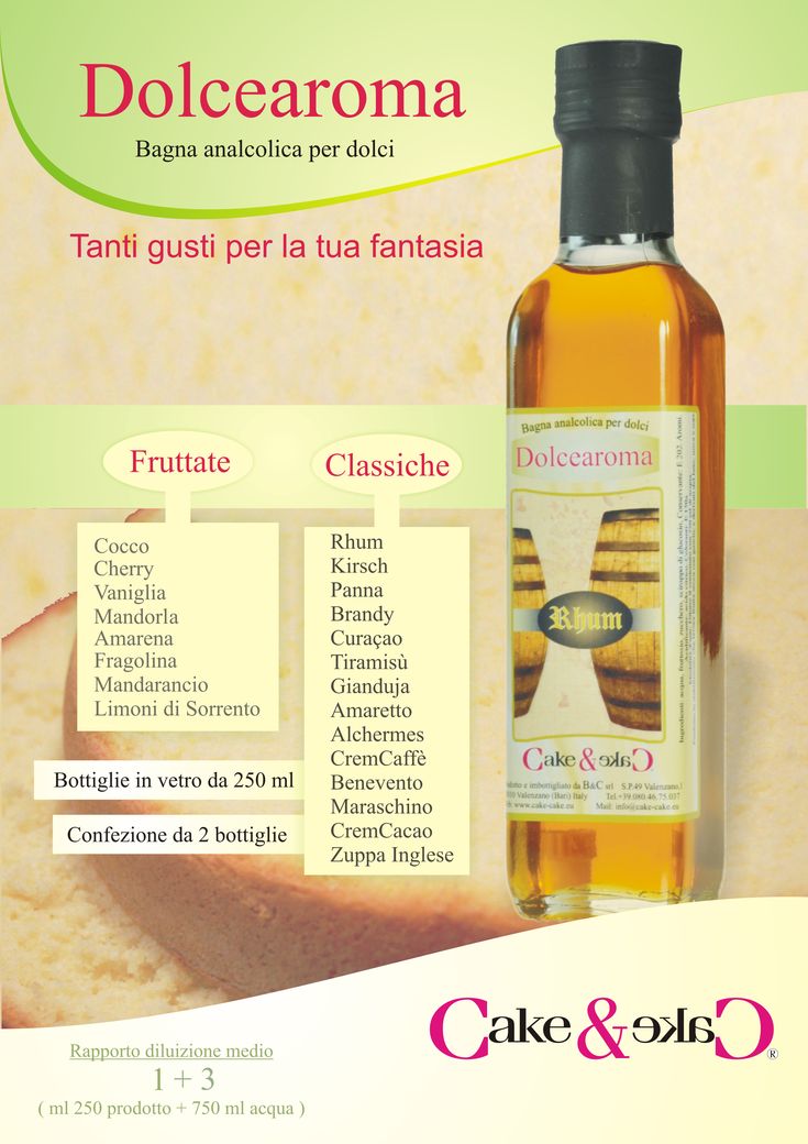 CAKE DESIGN BAGNA DOLCEAROMA ANALCOLICA PER DOLCI MARASCHINO ML. 250 DA DILUIRE SENZA GLUTINE