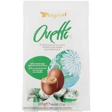 VERGANI OVETTI CIOCCOLATO LATTE RIPIENI CREMA NOCCIOLA GR. 105