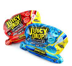 BAZOOKA JUICY DROPS GUMMIES SOUR GEL FRAGOLA MIRTILLO GR.57