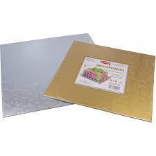 GRAZIANO SOTTOTORTA QUADRATO ORO/ARGENTO CM. 32X32 SP. MM. 3 CONFEZIONATO