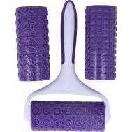 GRAZIANO SET 3 RULLI DECORATIVI IN SILICONE