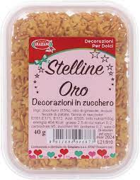 GRAZIANO STELLINE ORO IN ZUCCHERO GR. 40