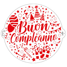 DECORA STENCIL DECORATIVO TORTA BUON COMPLEANNO