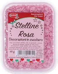 GRAZIANO STELLINE ROSA IN ZUCCHERO GR. 40