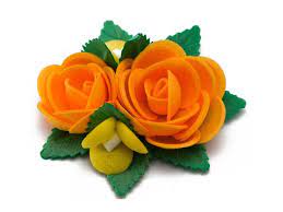 GRAZIANO BOUQUET CON FOGLIE DI CIALDA ARANCIO PZ 1