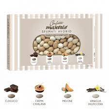 MAXTRIS CONFETTI CIOCOMANDORLA SFUMATI AVORIO KG. 1