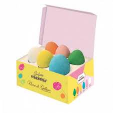 MAXTRIS CARTONE UOVA DI CIOCCOLATO COLORATE PZ. 6 GR. 240