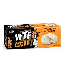 WTF COOKIES PEANUT BUTTER WHITE CREAMY NO ADDED SUGAR GR. 128