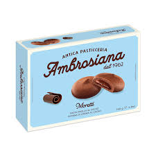 AMBROSIANA MORETTI PASTA FROLLA AL CACAO RIPIENI CREMA CACAO GR. 140