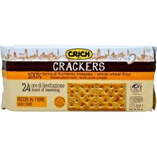 CRICH CRACKERS INTEGRALI 100% FARINA INTEGRALE GR. 250 8 PORZIONI