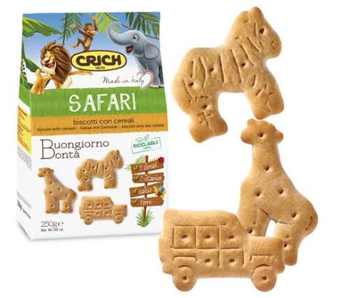 CRICH BISCOTTI CON CEREALI E VITAMINE FORME ANIMALI GR.250