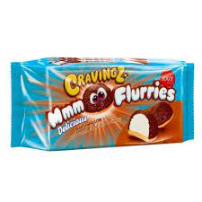 CRAVINGZ FLURRIES MARSHMALLOWS BISCUIT COCOA FLAVOURED GR.120