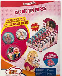 DOLCI IBERICA BARBIE TIN PURSE CANDY TOYS GR. 5