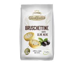 FORNO DAMIANI BRUSCHETTINE GUSTO OLIVE NERE GR. 90 VEGANE COTTE AL FORNO