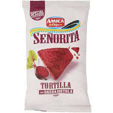 AMICA CHIPS SENORITA TORTILLA CON BARBABIETOLA GR. 170