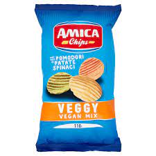 AMICA CHIPS VEGGY VEGAN MIX POMODORI PATATE SPINACI SG GR. 130