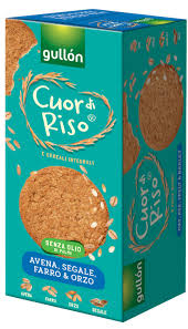 GULLON CUOR DI RISO BISCOTTI AVENA SEGALE & ORZO GR. 250